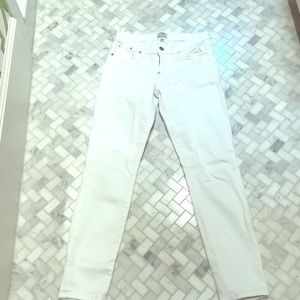 J Crew white toothpick jeans